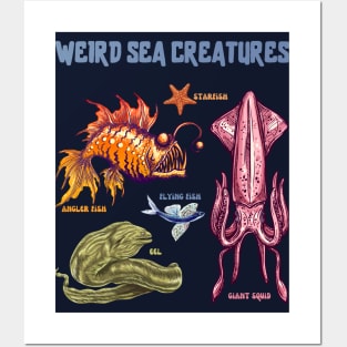 Weird Sea Creatures Posters and Art